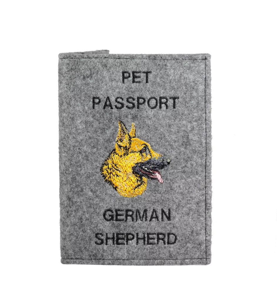 Deutscher Schäferhund - Hundepassetui, Dokumententasche, Geschenk für den Reisenden von der Marke Art-Dog