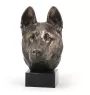 German Shepherd Dog, Alsatian Wolf Dog - Dog statue, bust on stone base, sculpture, trophy for dog show by Art-Dog brand