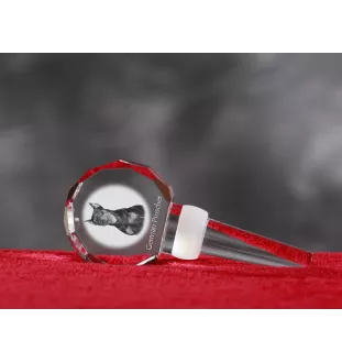 Pinczer średni grubszy stopper do wina z psem Art-Dog