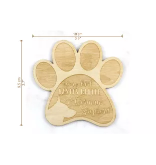 Berger allemand, Berger d'Alsace, Berger alsacien - Sous-verre mug, sous-verre gravé avec chien, cadeau pour amoureux des chiens par la marque Art-Dog