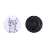 Pinscher allemand - aimant avec un œil de chien, exceptionnellement léger, aimant puissant, produit fabriqué à la main par la marque Art-Dog