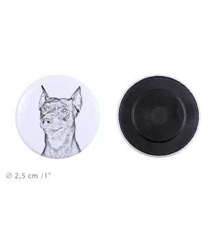 German Pinscher - magnet with a dog's pupil, exceptionally light, strong magnet, handmade product by the Art-Dog brand