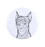 German Pinscher - magnet with a dog's pupil, exceptionally light, strong magnet, handmade product by the Art-Dog brand