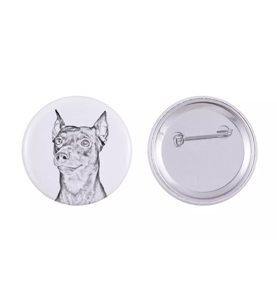 Pinscher allemand - badge avec votre chien, ajoutez votre propre photo, marque Art-Dog