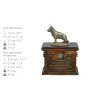 Berger allemand, Berger d'Alsace, Berger alsacien - urne pour les cendres de chien, urne avec une statuette, urne personnalisée pour les cendres de chien de la marque Art-Dog