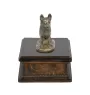 German Shepherd Dog, Alsatian Wolf Dog - urn for dog ashes, classic urn with a statuette, elegant urn with a dog by Art-Dog brand
