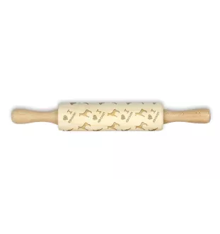 German Pinscher - small rolling pin with a dog, patterned dough roller, gadget for ceramicists from the Art-Dog brand