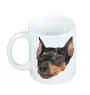 German Pinscher - cup with a geometric dog image and the inscription Art-Dog