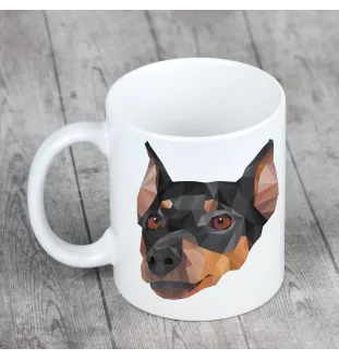 Pinczer średni kubek geometryczny Art-Dog