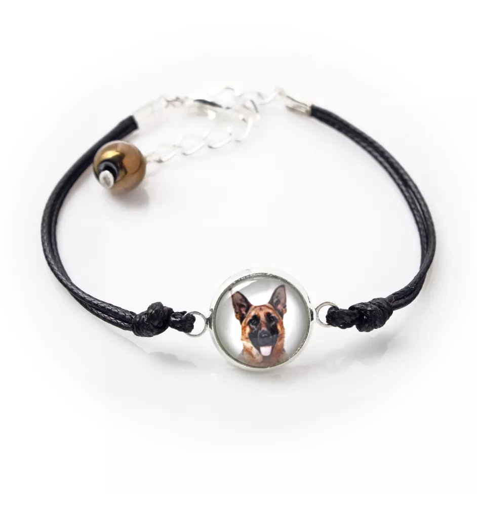 Berger allemand, Berger d'Alsace, Berger alsacien - bracelet avec votre photo faite à la main, bijoux unique de la marque Art-Dog