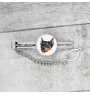 German Pinscher - geometric tie clip with a picture and inscription from Art-Dog