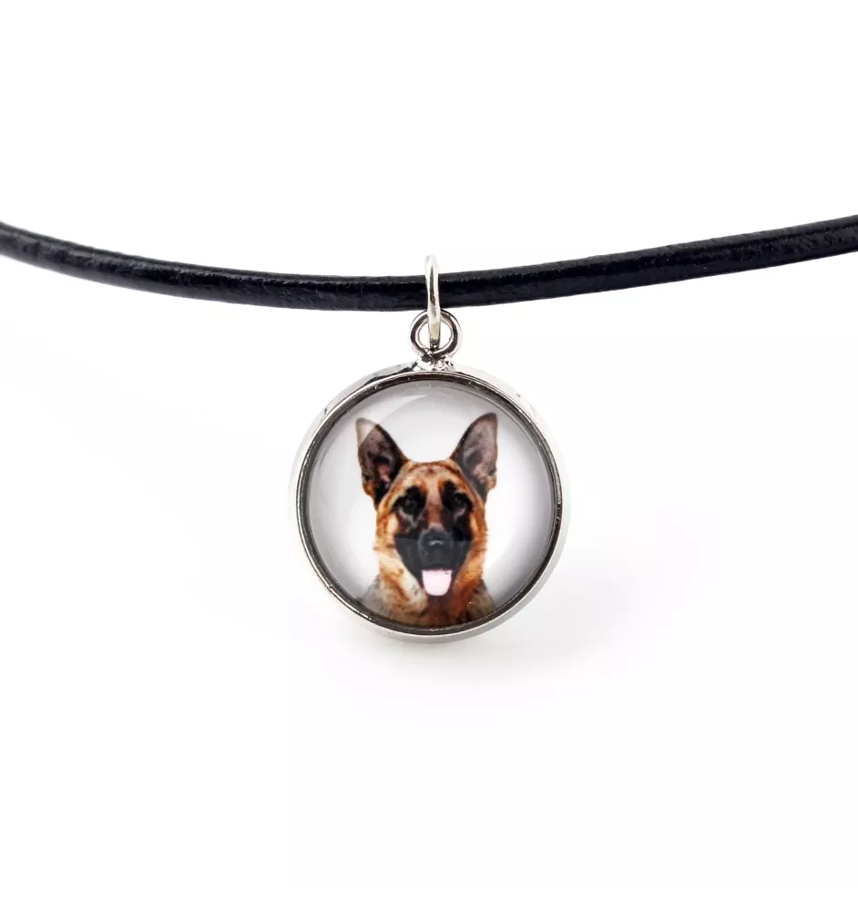 Berger allemand, Berger d'Alsace, Berger alsacien - collier pendentif avec votre photo, fait main, bijoux de la marque Art-Dog