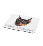 Pinscher allemand - tapis de souris géométrique avec photo et inscription Art-Dog