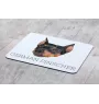 Pinscher allemand - tapis de souris géométrique avec photo et inscription Art-Dog