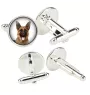 Deutscher Schäferhund - Manschettenknöpfe in einer Schachtel, handgefertigter Schmuck, Produkt der Marke Art-Dog