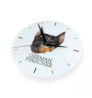 Pinczer średni zegar geometryczny Art-Dog