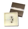 German Shepherd Dog, Alsatian Wolf Dog - cufflinks and tie with your photo, a suit decoration, men's jewelry from the Art-Dog brand.