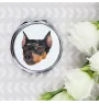 German Pinscher - mirror with a geometric design and the brand name Art-Dog
