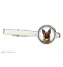 German Shepherd Dog, Alsatian Wolf Dog - cufflinks and tie with your photo, a suit decoration, men's jewelry from the Art-Dog brand.