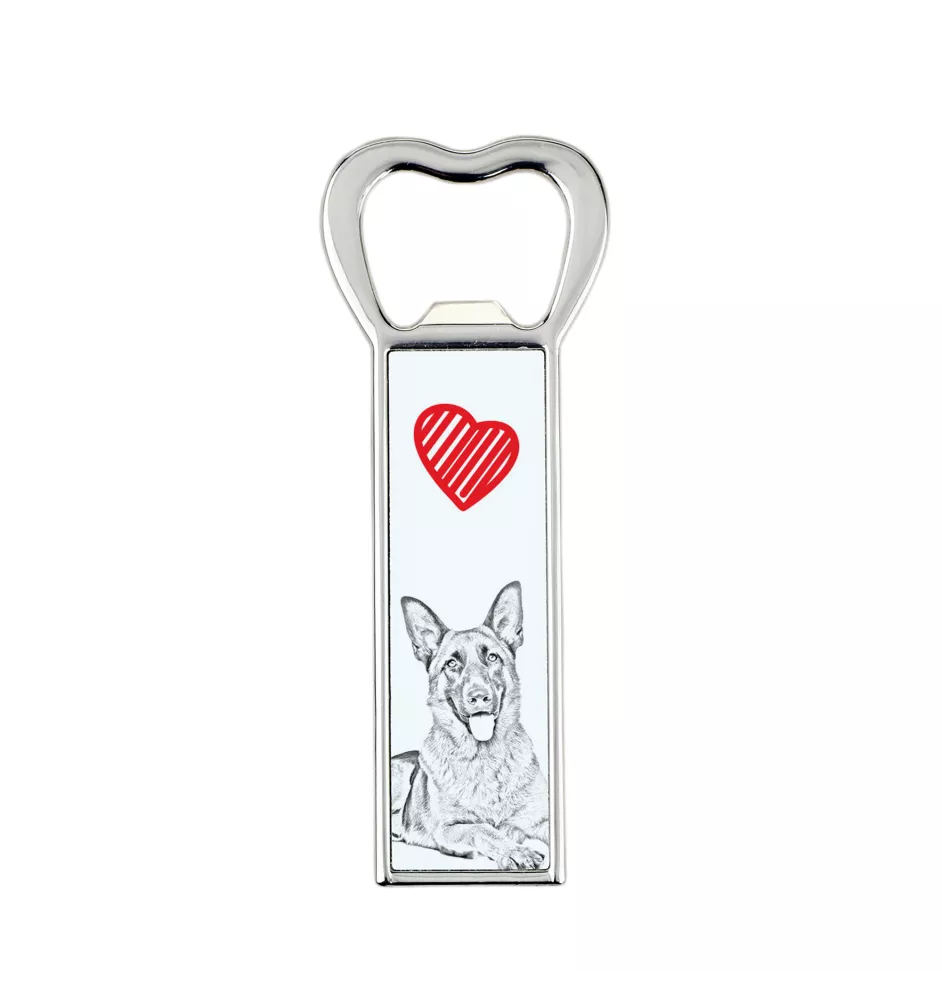 Deutscher Schäferhund - Flaschenöffner mit Hund, personalisierter Flaschenöffner für den Kühlschrank, ein einzigartiges Geschenk für Männer von der Marke Art-Dog