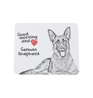 Deutscher Schäferhund - Mauspad mit Druck, personalisiertes Mauspad mit Hund, einzigartiges Gadget für Büroangestellte von Art-Dog.