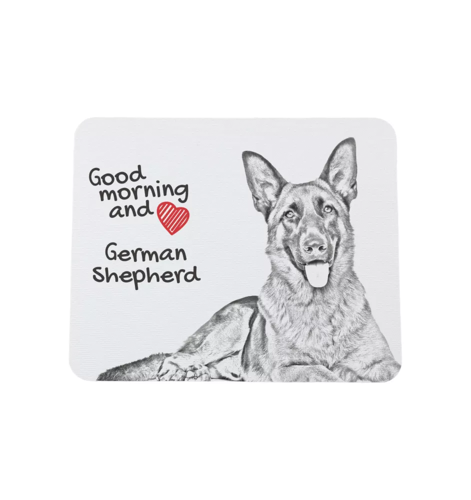 Deutscher Schäferhund - Mauspad mit Druck, personalisiertes Mauspad mit Hund, einzigartiges Gadget für Büroangestellte von Art-Dog.