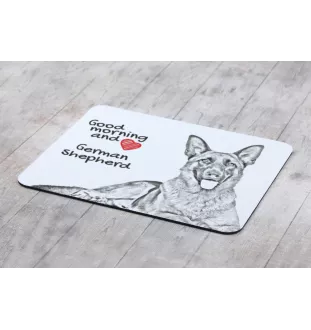 Deutscher Schäferhund - Mauspad mit Druck, personalisiertes Mauspad mit Hund, einzigartiges Gadget für Büroangestellte von Art-Dog.