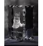 Berger allemand, Berger d'Alsace, Berger alsacien - cristal avec photo de chien, statuette en verre avec photo, cadre exceptionnel avec photo de la marque Art-Dog