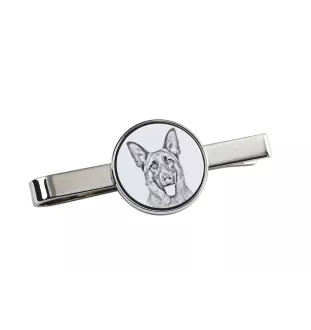 Owczarek niemiecki spinka do krawatu z psem Art-Dog