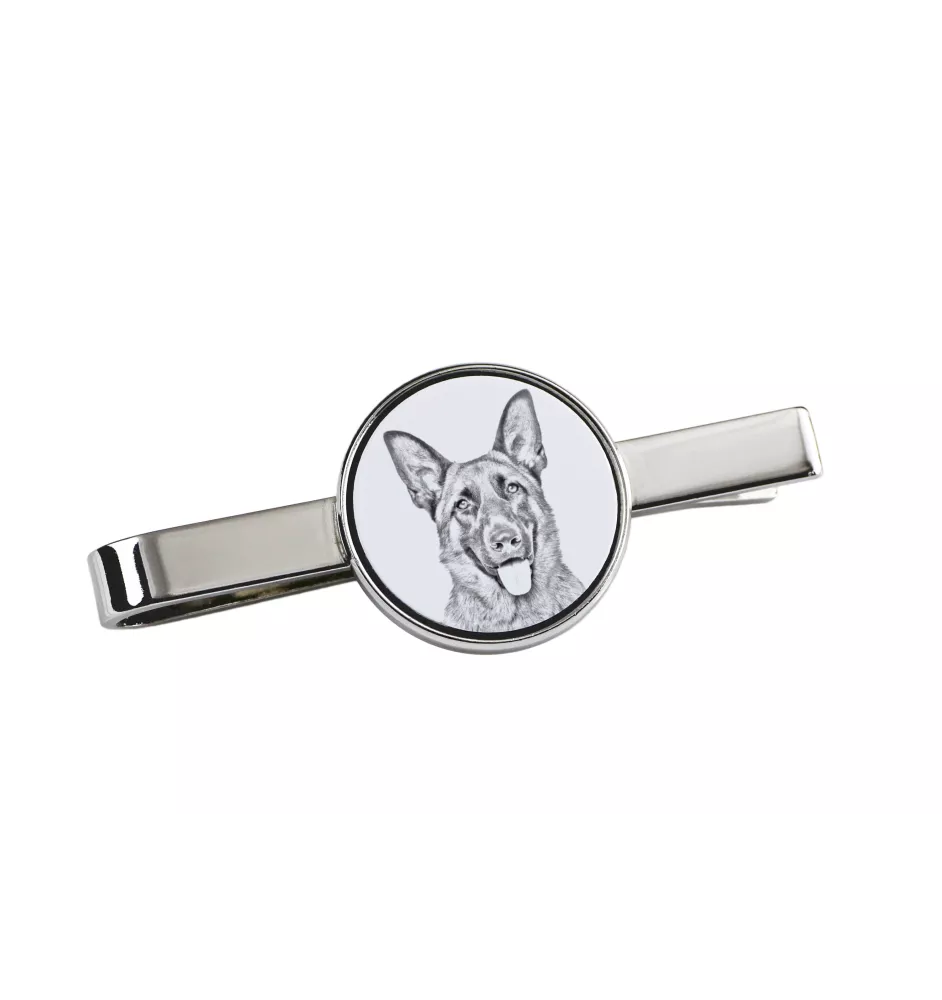 Deutscher Schäferhund - Krawattenklammer mit Hund, personalisierter Krawattenclip, einzigartiges Geschenk für Männer von der Marke Art-Dog
