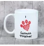 Pinczer średni kubek z psem I love Art-Dog