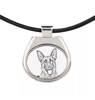 German Shepherd Dog, Alsatian Wolf Dog - dog necklace, personalized pendant with a photo, unique necklace for women and men by Art-Dog brand
