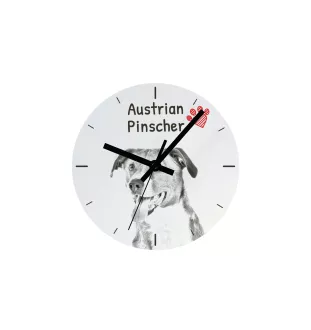 German Shepherd Dog, Alsatian Wolf Dog - wall clock with a dog, shelf clock with a print, personalized home decoration from the Art-Dog brand