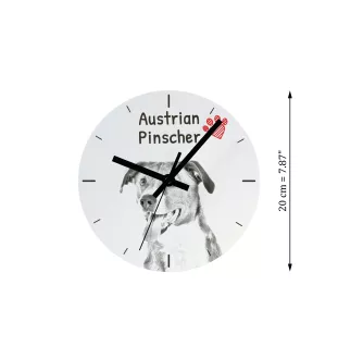 German Shepherd Dog, Alsatian Wolf Dog - wall clock with a dog, shelf clock with a print, personalized home decoration from the Art-Dog brand
