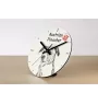 German Shepherd Dog, Alsatian Wolf Dog - wall clock with a dog, shelf clock with a print, personalized home decoration from the Art-Dog brand