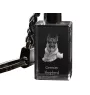 German Shepherd Dog, Alsatian Wolf Dog - Crystal key ring with dog photo, illuminated key ring, unique gift by Art-Dog brand