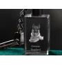 Deutscher Schäferhund - Schlüsselanhänger aus Kristall mit Hundefoto, beleuchteter Schlüsselanhänger, einzigartiges Geschenk der Marke Art-Dog