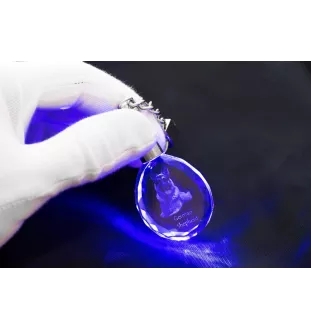 Deutscher Schäferhund - Anhänger mit einem Foto eines Hundes, Schlüsselanhänger aus Kristall in einer Geschenkbox, ein einzigartiges Geschenk von Art-Dog