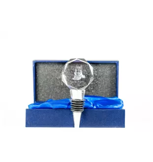 German Shepherd Dog, Alsatian Wolf Dog - Bottle stopper, crystal wine stopper with photo, personalised gift for bartender by Art-Dog brand