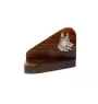 German Shepherd Dog, Alsatian Wolf Dog - wooden candle holder with a dog, tealight holder, a memorial place for a dog by Art-Dog brand