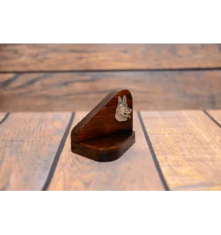 German Shepherd Dog, Alsatian Wolf Dog - wooden candle holder with a dog, tealight holder, a memorial place for a dog by Art-Dog brand