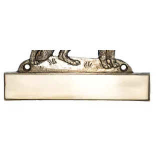 Berger allemand, Berger d'Alsace, Berger alsacien - plaque d'adresse avec chien, plaque de nom en laiton, plaque de porte personnalisée avec le nom de la marque Art-Dog