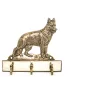 Berger allemand, Berger d'Alsace, Berger alsacien - porte-clés avec chien, support en laiton pour accessoires pour chiens, élégante décoration pour le couloir de la marque Art-Dog
