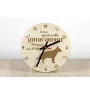 German Shepherd Dog, Alsatian Wolf Dog - clock with a dog, wooden clock, wall clock for dog lovers, clock for desk and shelf, Art-Dog