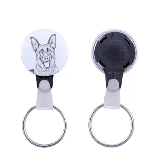 Berger allemand, Berger d'Alsace, Berger alsacien - porte-clés avec l'image d'un chien, pendentif avec la propre graphique de la marque Art-Dog