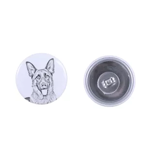 Berger allemand, Berger d'Alsace, Berger alsacien - boucles d'oreilles uniques avec un chien, votre animal de compagnie sur un porte-clés, marque propre Art-Dog