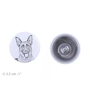 Berger allemand, Berger d'Alsace, Berger alsacien - boucles d'oreilles uniques avec un chien, votre animal de compagnie sur un porte-clés, marque propre Art-Dog