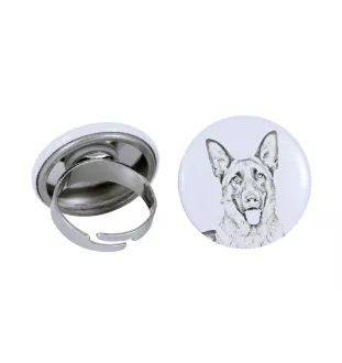 Berger allemand, Berger d'Alsace, Berger alsacien - bijoux pour femmes avec l'image d'un chien, produit fait à la main, possibilité d'ajouter sa propre photo, marque Art-Dog