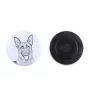 German Shepherd Dog, Alsatian Wolf Dog - magnet with a dog's pupil, exceptionally light, strong magnet, handmade product by the Art-Dog brand