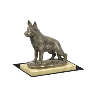 Owczarek niemiecki statuetka na piaskowym kamieniu Art-Dog